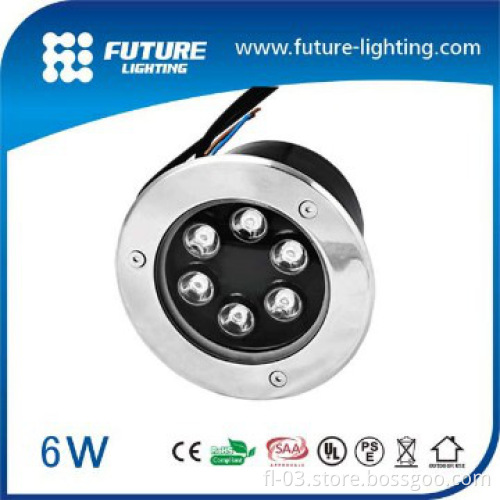 Outdoor waterproof housing body 6W 12V led underground paving light